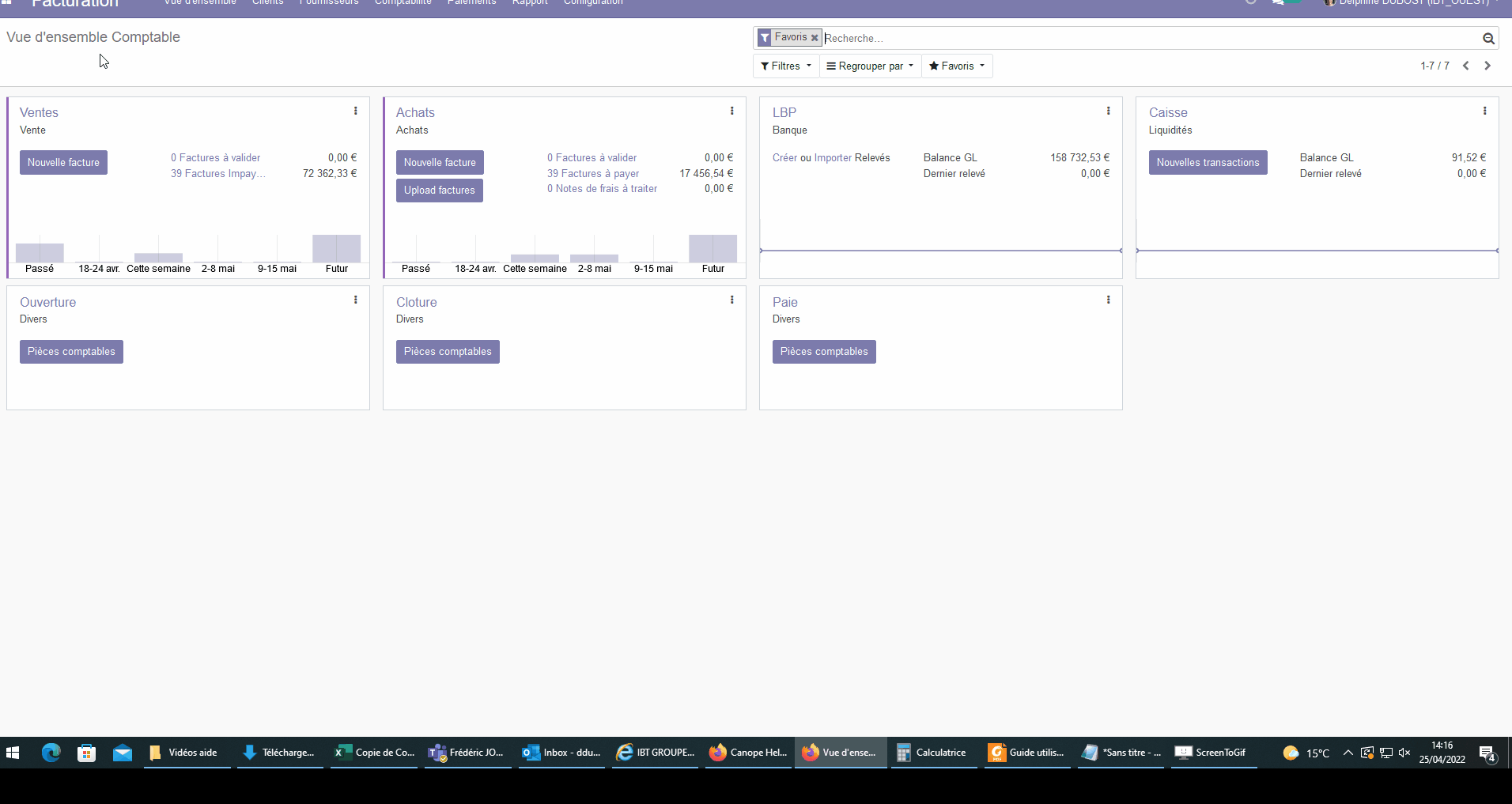 Créer une pièce comptable